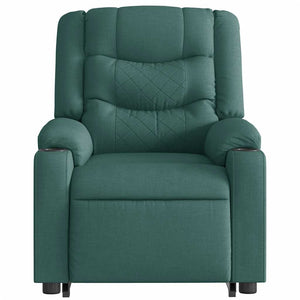 Fauteuil inclinable électrique vert foncé tissu