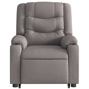 Fauteuil inclinable électrique taupe tissu