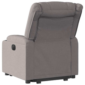 Fauteuil inclinable électrique taupe tissu