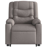 Fauteuil inclinable de massage électrique Taupe Tissu