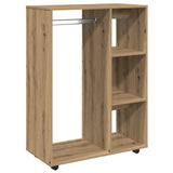 Garde-robe chêne artisanal 80x40x110 cm bois d'ingénierie