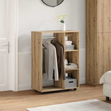 Garde-robe chêne artisanal 80x40x110 cm bois d'ingénierie