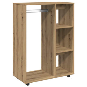 Garde-robe chêne artisanal 80x40x110 cm bois d'ingénierie