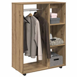 Garde-robe chêne artisanal 80x40x110 cm bois d'ingénierie