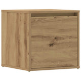 Tiroir boîte chêne artisanal 40,5x40x40 cm bois d'ingénierie