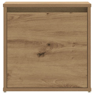 Tiroir boîte chêne artisanal 40,5x40x40 cm bois d'ingénierie