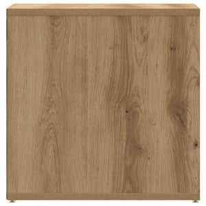 Tiroir boîte chêne artisanal 40,5x40x40 cm bois d'ingénierie