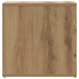 Tiroir boîte chêne artisanal 40,5x40x40 cm bois d'ingénierie