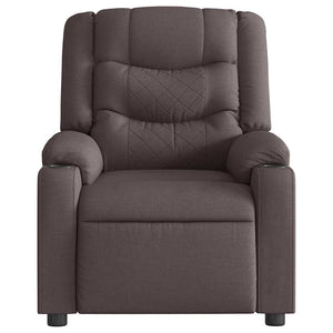 Fauteuil inclinable Marron foncé Tissu