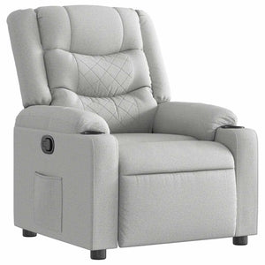 Fauteuil inclinable gris nuage tissu
