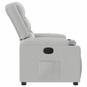 Fauteuil inclinable gris nuage tissu
