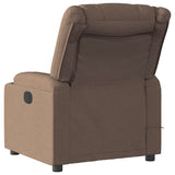Fauteuil de massage inclinable Marron Tissu