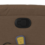 Fauteuil de massage inclinable Marron Tissu