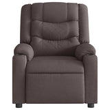 Fauteuil de massage inclinable Marron foncé Tissu
