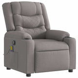 Fauteuil de massage inclinable Taupe Tissu