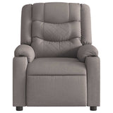 Fauteuil de massage inclinable Taupe Tissu
