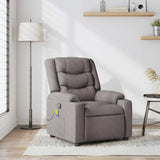 Fauteuil de massage inclinable Taupe Tissu
