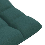 Fauteuil de sol pivotant vert foncé 70x51x79 cm tissu