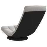 Fauteuil de sol pivotant gris nuage 70x51x79 cm tissu