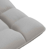 Fauteuil de sol pivotant gris nuage 70x51x79 cm tissu