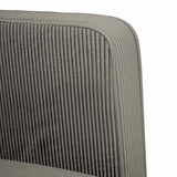 Canapé causeuse gris clair 109 cm tissu velours côtelé