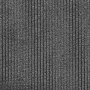Canapé causeuse gris foncé 109 cm tissu velours côtelé