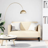 Canapé causeuse crème 109 cm tissu velours côtelé