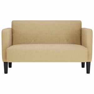 Canapé causeuse gris-vert 109 cm tissu velours côtelé