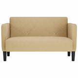 Canapé causeuse gris-vert 109 cm tissu velours côtelé