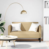 Canapé causeuse gris-vert 109 cm tissu velours côtelé
