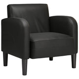 Chaise de canapé avec accoudoirs noir 54 cm similicuir
