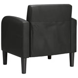 Chaise de canapé avec accoudoirs noir 54 cm similicuir