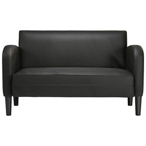 Canapé causeuse noir 110 cm similicuir