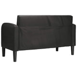 Canapé causeuse noir 110 cm similicuir