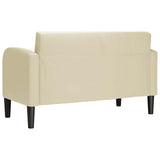 Canapé causeuse crème 110 cm similicuir
