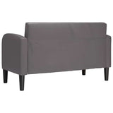 Canapé causeuse gris 110 cm similicuir
