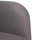 Canapé causeuse gris 110 cm similicuir