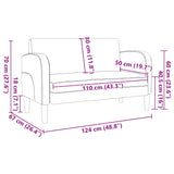 Canapé causeuse rouge bordeaux 110 cm similicuir