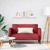Canapé causeuse rouge bordeaux 110 cm similicuir