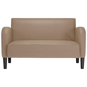 Canapé causeuse cappuccino 110 cm similicuir