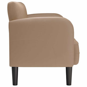 Canapé causeuse cappuccino 110 cm similicuir