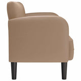 Canapé causeuse cappuccino 110 cm similicuir
