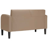 Canapé causeuse cappuccino 110 cm similicuir