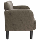 Canapé causeuse gris foncé 110 cm similicuir