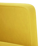 Canapé deux places Jaune 111 cm Velours