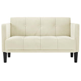 Canapé deux places Crème 111 cm Velours