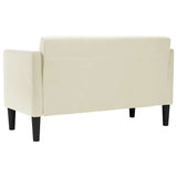 Canapé deux places Crème 111 cm Velours