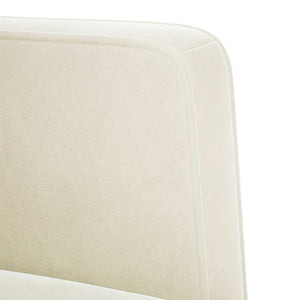 Canapé deux places Crème 111 cm Velours