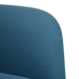 Canapé causeuse bleu 109 cm velours
