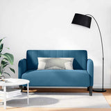 Canapé causeuse bleu 109 cm velours